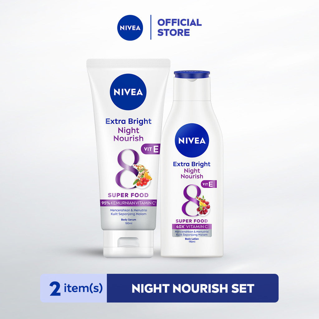 NIVEA Body Night Care - Night Nourish Vit E Body Serum & Body Lotion