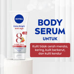 (PAKET HEMAT ISI 3) NIVEA Body Serum Extra Bright Anti Age SPF 15 180ml - Hand body serum moisturizer mencerahkan kulit halus lembut badan mengencangkan kulit kendur melembabkan kering anti aging penuaan dini - 95% Vitamin C, UVA UVB Filter, 8 Super food