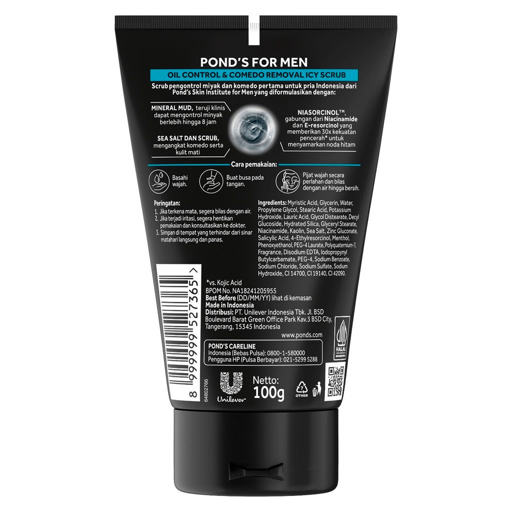 POND’S Skin Institute for Men Oil Control & Comedo Removal 100g