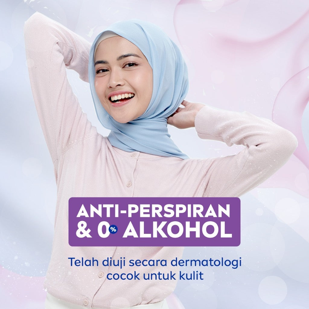 NIVEA Deodorant Roll On Brightening Hijab Soft 50ml - Deodoran wanita hijab halal mencerahkan brightening kullit lembut mengurangi frekuensi cukur bulu ketiak wangi segar tahan lama seharian - Antiperspiran, Vitamin C, Ekstrak Mutiara, 0% alkohol