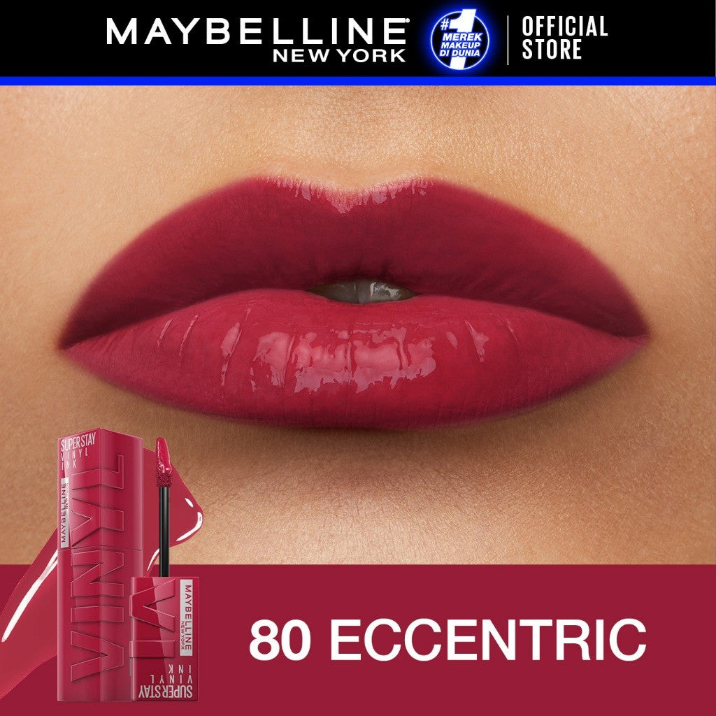 MAYBELLINE OFFICIAL Superstay Vinyl Ink 4.2 ml LIMITED EDITION - Shiny Pigmented Liquid Lipstik Lipstick