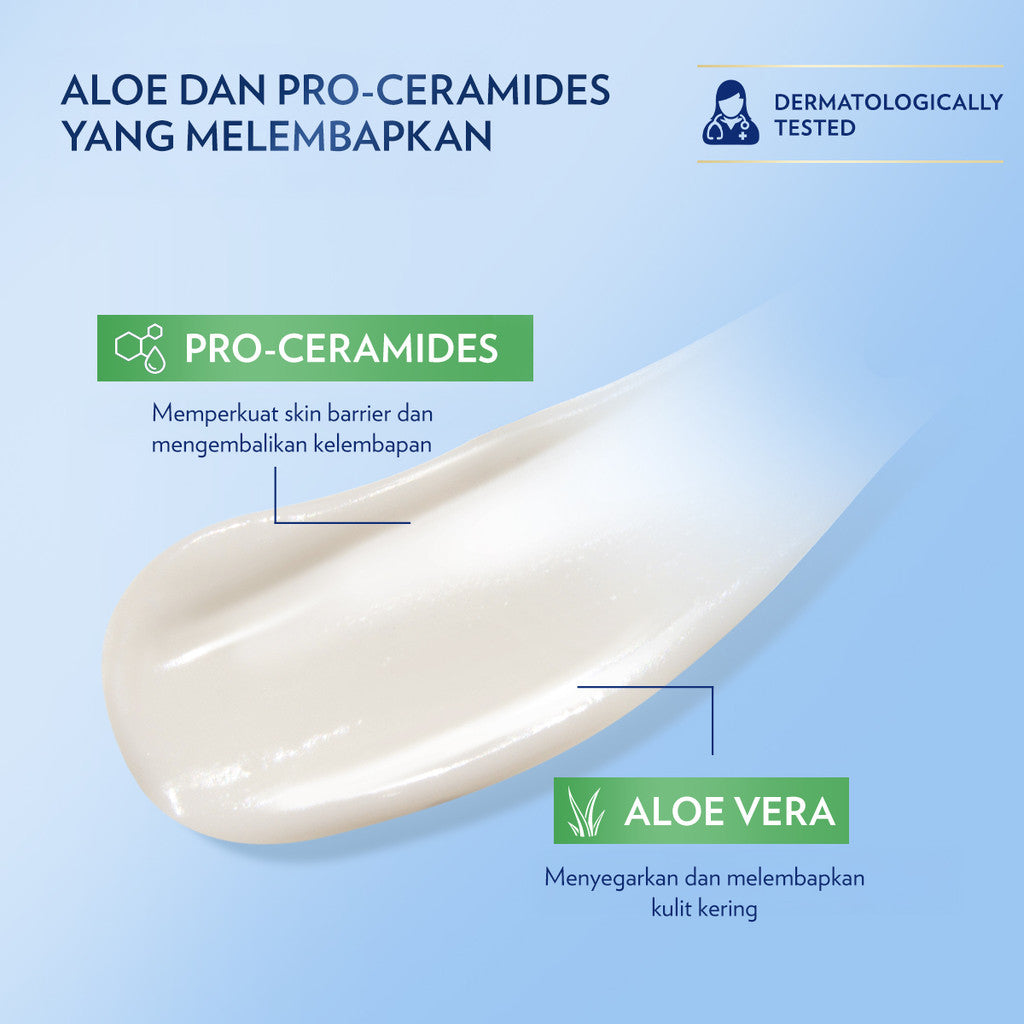 Vaseline HAND BODY LOTION Aloe Vera Lotion Aloe Soothe Kulit Lembap 24jam 400ml 1pcs