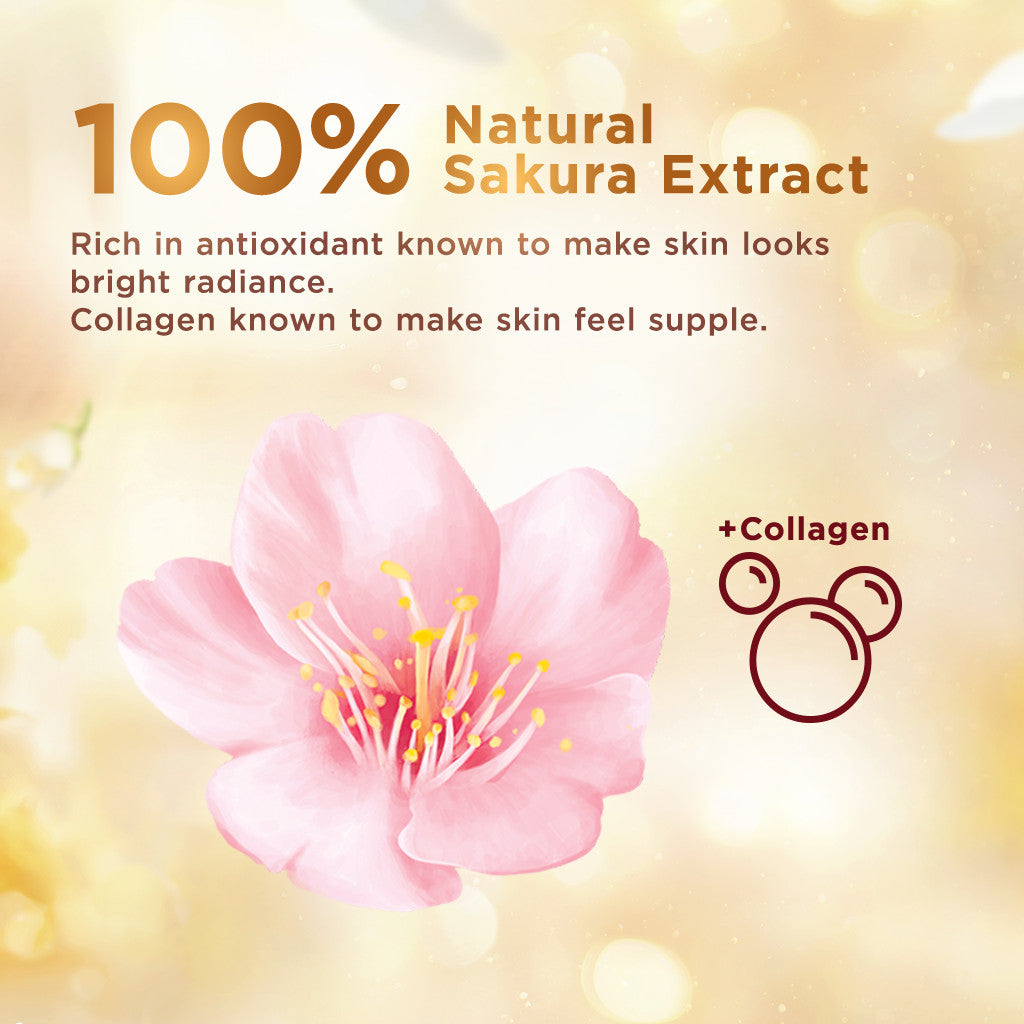 Citra UV Body Lotion Supple & Bright Sakura 210ML Triplepack- Mencerahkan dan Kenyal