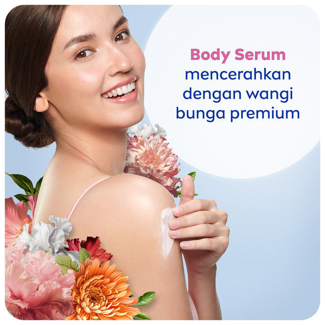 NIVEA Body Serum + Deodorant Spray Extra Bright Premium Fragrance Velvet Romance (Body Serum 180ml + Deodorant Spray 150ml) - Cerah & wangi parfum premium