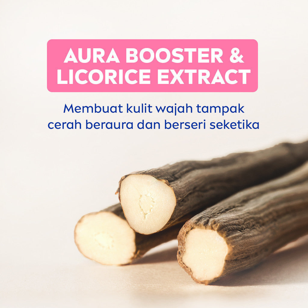 NIVEA SUN Sunscreen Face Serum Extra Protect Instant Aura SPF50+ PA+++ 30ml - Sunscreen wajah serum sunblock mencerahkan brightening tone up SPF UV harian lightweight gel tekstur ringan cepat meresap tidak lengket no whitecast - Licorice Extract