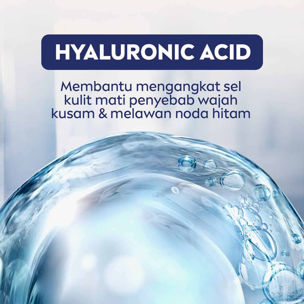 (PAKET HEMAT ISI 3) NIVEA MEN Vitamin Scrub Extra Bright C&HYA 100ml - Sabun cuci muka pria scrub mencerahkan angkat sel kulit mati brightening kulit kusam pembersih wajah cerah membersihkan pori pori polusi debu kotoran - Vitamin C, Hyaluronic acid