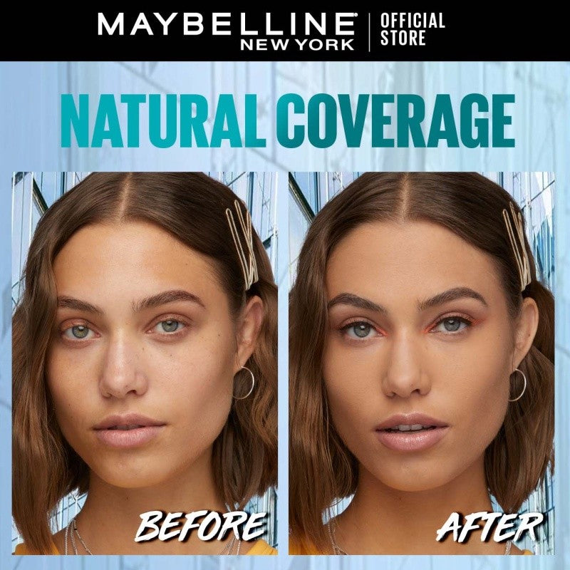 MAYBELLINE OFFICIAL Fit Me Matte + Poreless 16 Jam Oil Control Compact Powder SPF 32 PA+++ Make Up Bedak Padat bebas minyak tahan 16 Jam bedak tabur Makeup Cushion Foundation Bedak Padat Concealer BB Cream Foundation Waterproof Skin Tint Fondation