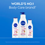 NIVEA Body Lotion Extra Bright Radiant & Smooth UV Filter 380ml - Hand body lotion moisturizer mencerahkan kulit kusam halus lembut badan glowing brightening tone up serum melembabkan kulit kering - 40x Vitamin C, UVA UVB Filter, 8 Super food