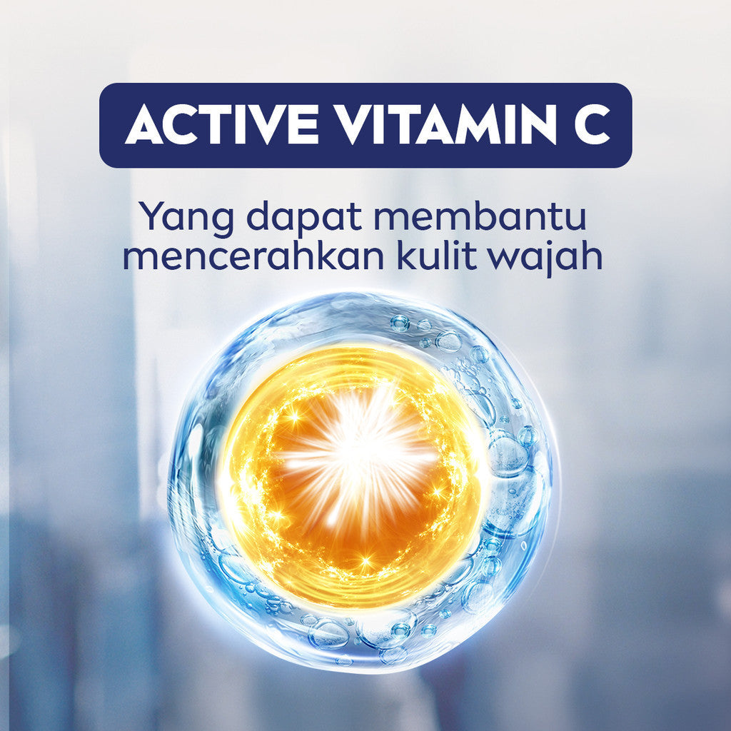 (PAKET HEMAT ISI 3) NIVEA MEN Vitamin Scrub Extra Bright C&HYA 100ml - Sabun cuci muka pria scrub mencerahkan angkat sel kulit mati brightening kulit kusam pembersih wajah cerah membersihkan pori pori polusi debu kotoran - Vitamin C, Hyaluronic acid