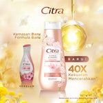 Citra UV Body Lotion Supple & Bright Sakura 210ML Twinpack - Mencerahkan dan Kenyal