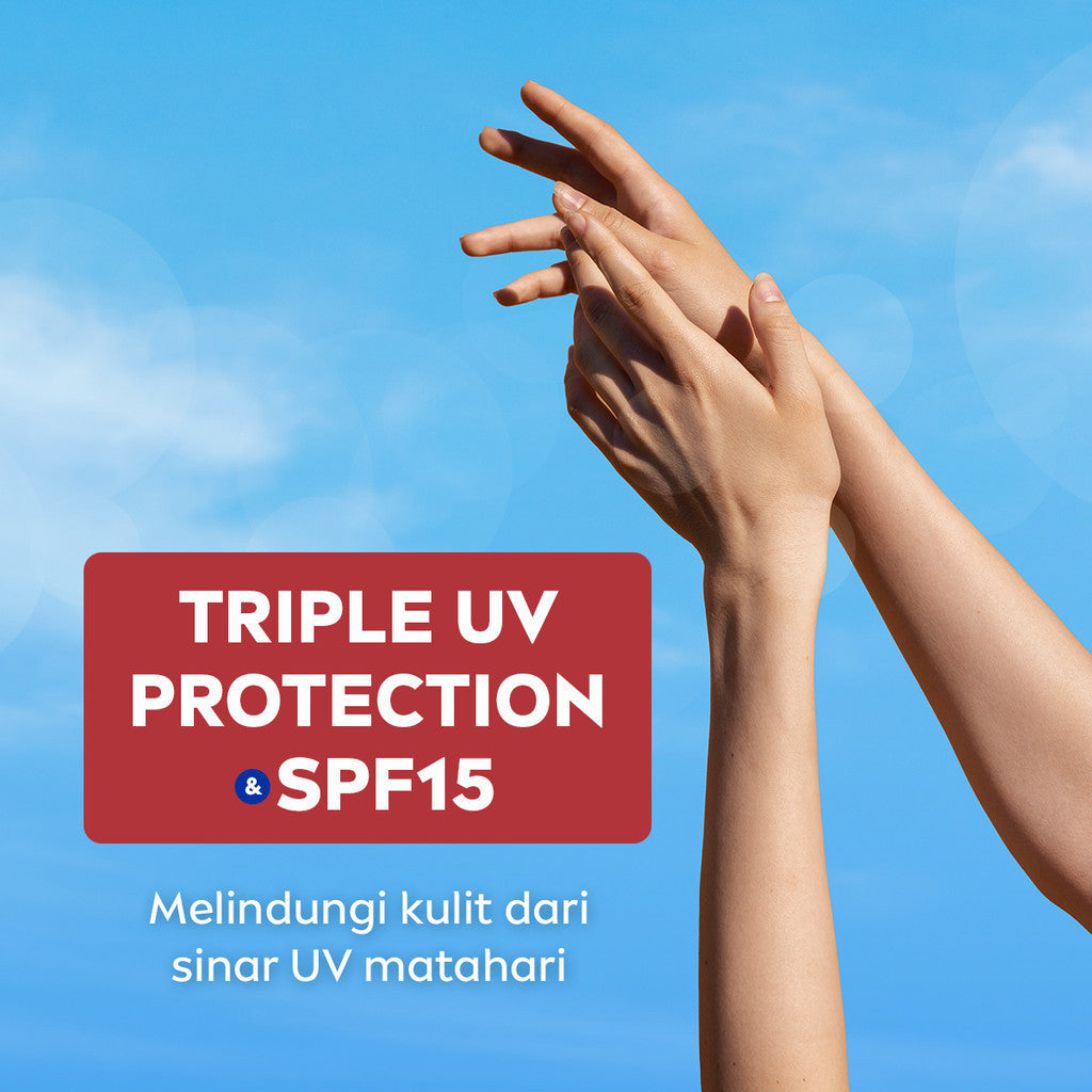 (PAKET HEMAT ISI 3) NIVEA Body Serum Extra Bright Anti Age SPF 15 180ml - Hand body serum moisturizer mencerahkan kulit halus lembut badan mengencangkan kulit kendur melembabkan kering anti aging penuaan dini - 95% Vitamin C, UVA UVB Filter, 8 Super food