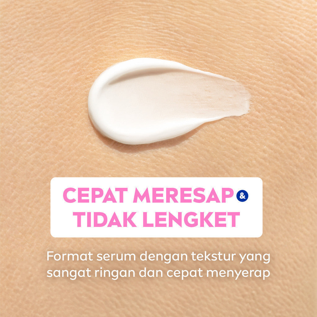 NIVEA SUN Sunscreen Body Serum Triple Protect Extra Radiance & Smooth SPF50 PA+++ 180ml - Sunscreen badan serum sunblock mencerahkan SPF UV harian lightweight tekstur ringan cepat meresap tidak lengket no whitecast blue light polusi - Hokkaido Rose