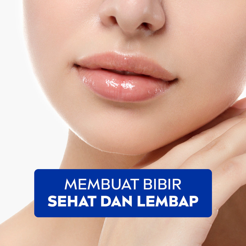 NIVEA Lip Balm Original Essential 4.8gr - Pelembap bibir melembabkan plumpy kering pecah-pecah tahan lama melindungi bibir natural intensif lembap tidak lengket tidak berminyak lip care glossy - Jojoba Oil, Shea Butter