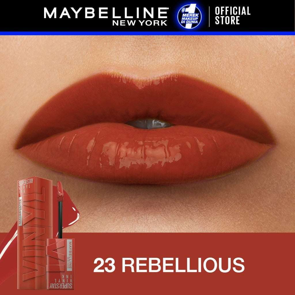 MAYBELLINE OFFICIAL Superstay Vinyl Ink 4.2 ml LIMITED EDITION - Shiny Pigmented Liquid Lipstik Lipstick