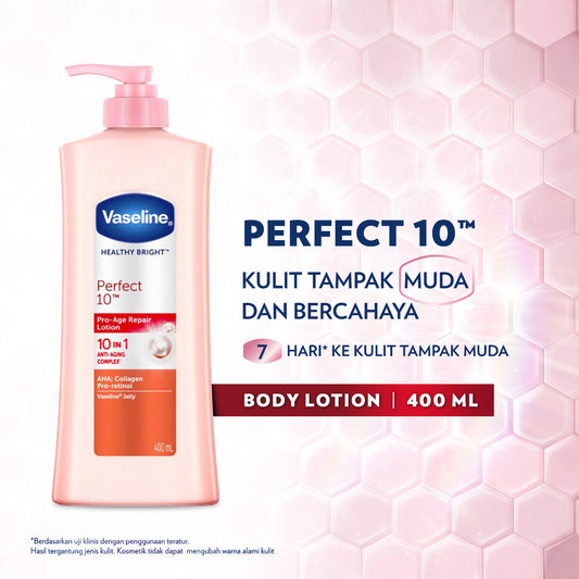 Vaseline Lotion Healthy Bright Perfect 10 400ml