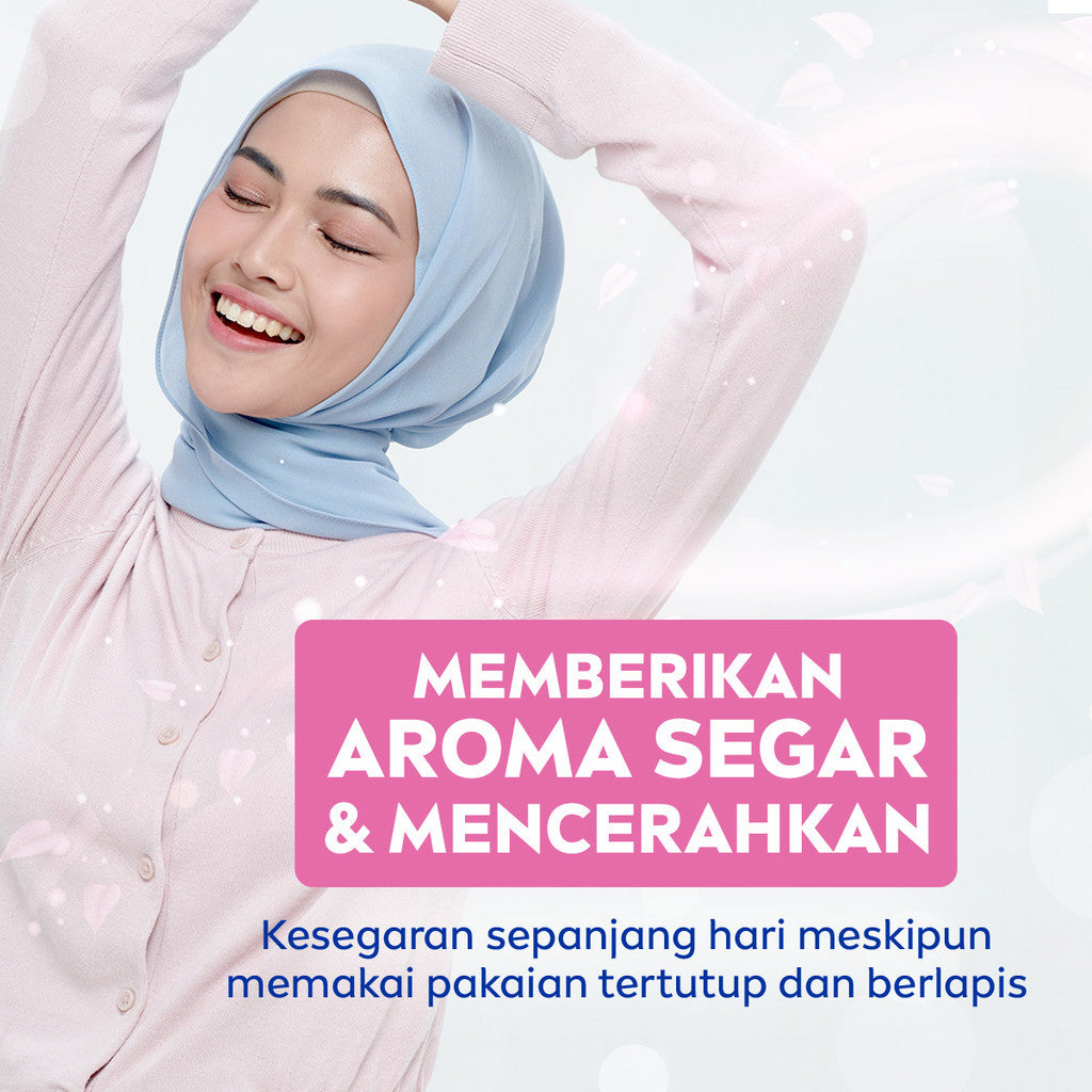 (PAKET HEMAT ISI 2) NIVEA Deodorant Roll On Brightening Hijab Fresh 50ml - Deodoran wanita hijab halal mencerahkan brightening ketiak tahan keringat bau badan wangi segar tahan lama seharian - Antiperspiran, Vitamin C, Ekstrak Sakura, 0% alkohol