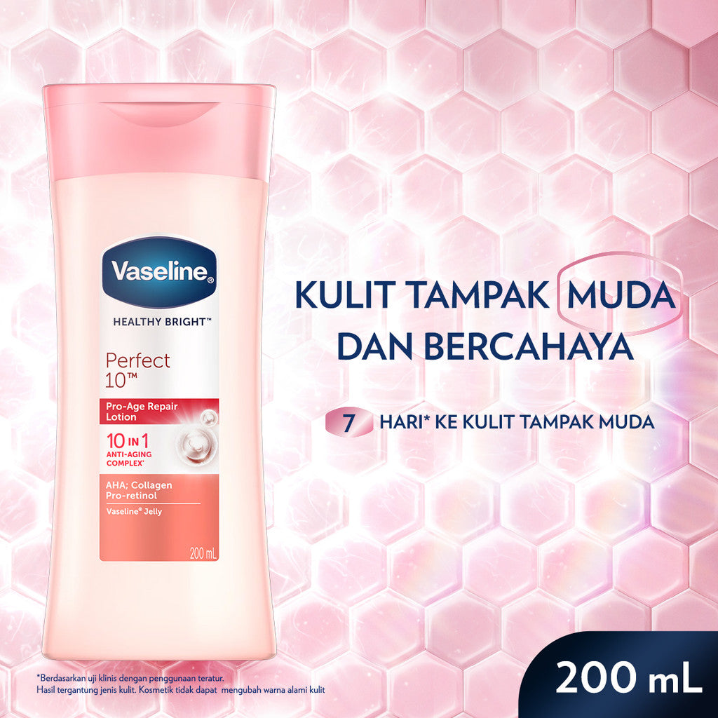 Vaseline Lotion Healthy Bright Perfect 10 200ml