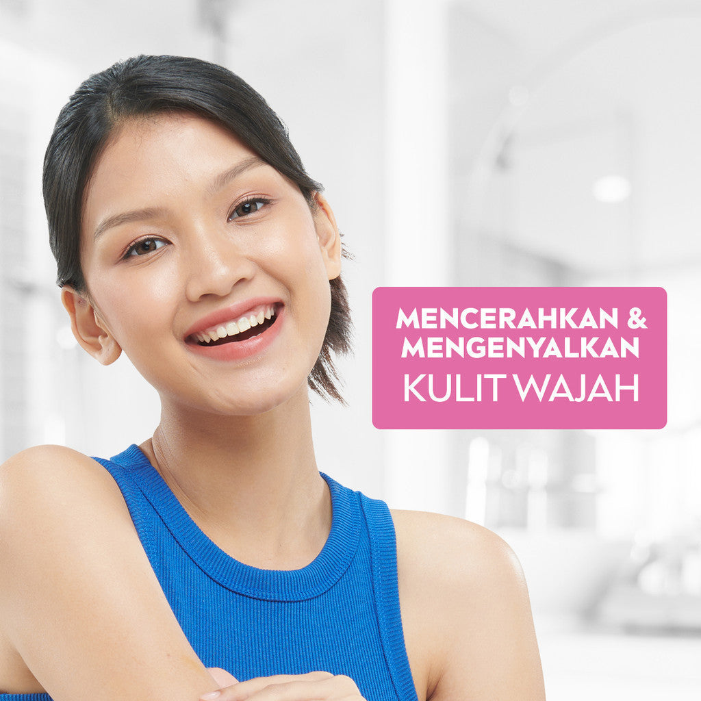 NIVEA Facial Foam Sparkling Bright 100ml - Sabun cuci muka wanita mencerahkan brightening glowing kulit kenyal bintik hitam brightening kulit kusam cleanser facial wash pembersih wajah cerah - Pearl Micro Serum, Rucinol, Licorice, Vitamin C