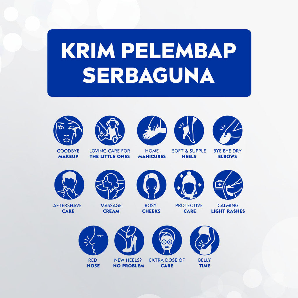 NIVEA Cream Moisturizer Soft Creme Jar 50ml - Hand body krim cream lotion mositurizer multifungsi jar putih body care kulit kering kasar badan wajah muka sikut tumit memperbaiki skin barrier pelembab melembutkan badan halus - Vitamin E, Jojoba Oil