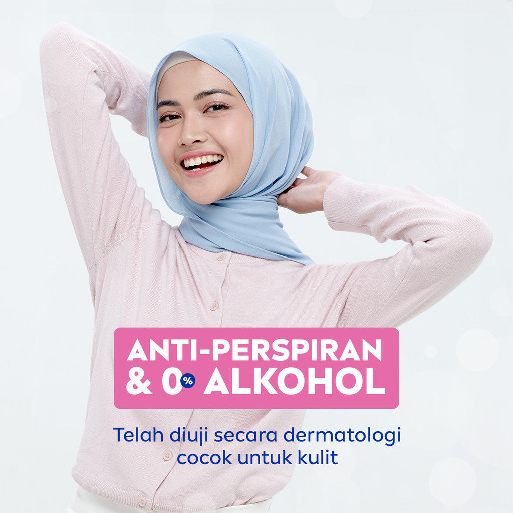 (PAKET HEMAT ISI 2) NIVEA Deodorant Roll On Brightening Hijab Fresh 50ml - Deodoran wanita hijab halal mencerahkan brightening ketiak tahan keringat bau badan wangi segar tahan lama seharian - Antiperspiran, Vitamin C, Ekstrak Sakura, 0% alkohol
