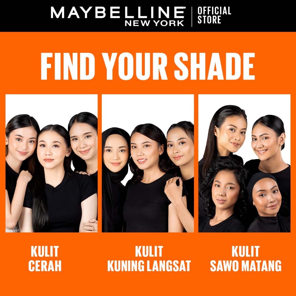 MAYBELLINE OFFICIAL Fit Me Fresh Tint 3 IN 1 30ml Skin Tint Foundation Tinted Sunscreen SPF 50 PA+++ Vitamin C Serum Face Makeup Natural Cushion Foundation Bedak Padat Concealer BB Cream Foundation Waterproof Skin Tint Fondation Sunblock