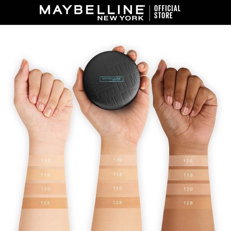 MAYBELLINE OFFICIAL Fit Me Matte + Poreless 16 Jam Oil Control Compact Powder SPF 32 PA+++ Make Up Bedak Padat bebas minyak tahan 16 Jam bedak tabur Makeup Cushion Foundation Bedak Padat Concealer BB Cream Foundation Waterproof Skin Tint Fondation
