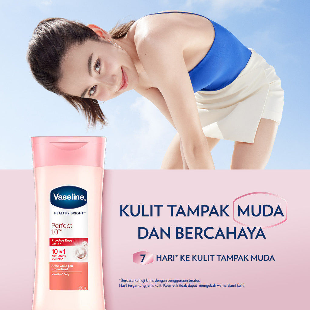 Vaseline Lotion Healthy Bright Perfect 10 400ml