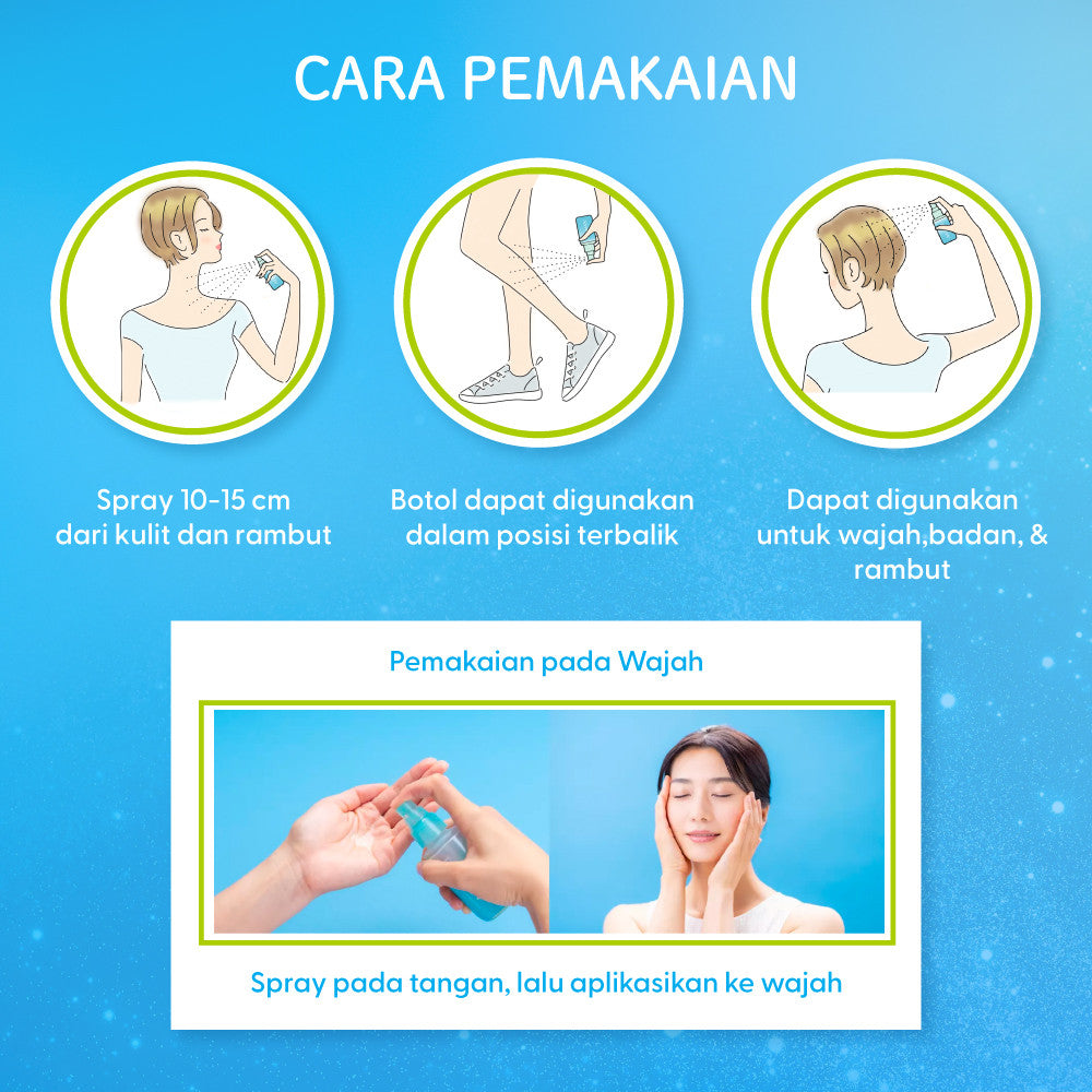 Biore UV Sunscreen Aqua Protect Mist 60ml + Biore UV Sunscreen Aqua Protect Lotion 70ml