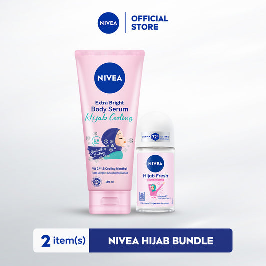 NIVEA Body Care Hijab Body Serum 180 ml + Hijab Deodorant Roll-On 50 ml