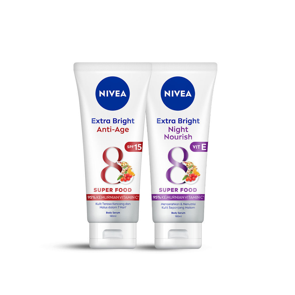 NIVEA Body Serum Extra White Day & Night - Anti Age + Night Nourish