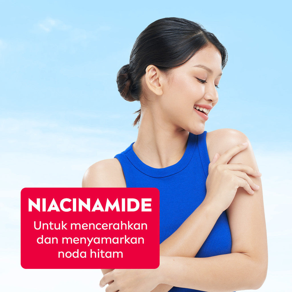 NIVEA Body Serum Extra Bright Vitamin Series (Niacinamide + Collagen + C&E) 180ml x3 - Mencerahkan, menyamarkan noda hitam, kulit kenyal dan terlihat muda dlm 5 hari - SPF15