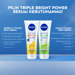 Exfoliate & Protect Bundle - NIVEA Body Serum Extra Bright Super C+ SPF 50+ PA+++ 170ml & C&AHA Skin Renewal 170ml