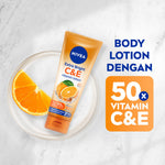 NIVEA Extra Bright Booster Night Set - C&E Body Lotion + Night Nourish Body Serum