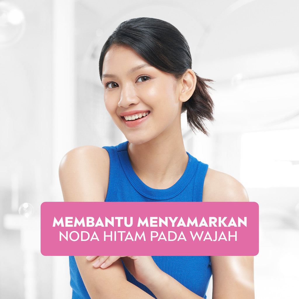 (PAKET HEMAT ISI 3) NIVEA Facial Foam Sparkling Bright 100ml - Sabun cuci muka wanita mencerahkan brightening glowing kulit kenyal bintik hitam brightening kulit kusam cleanser facial wash wajah cerah - Pearl Micro Serum, Rucinol, Licorice, Vitamin C