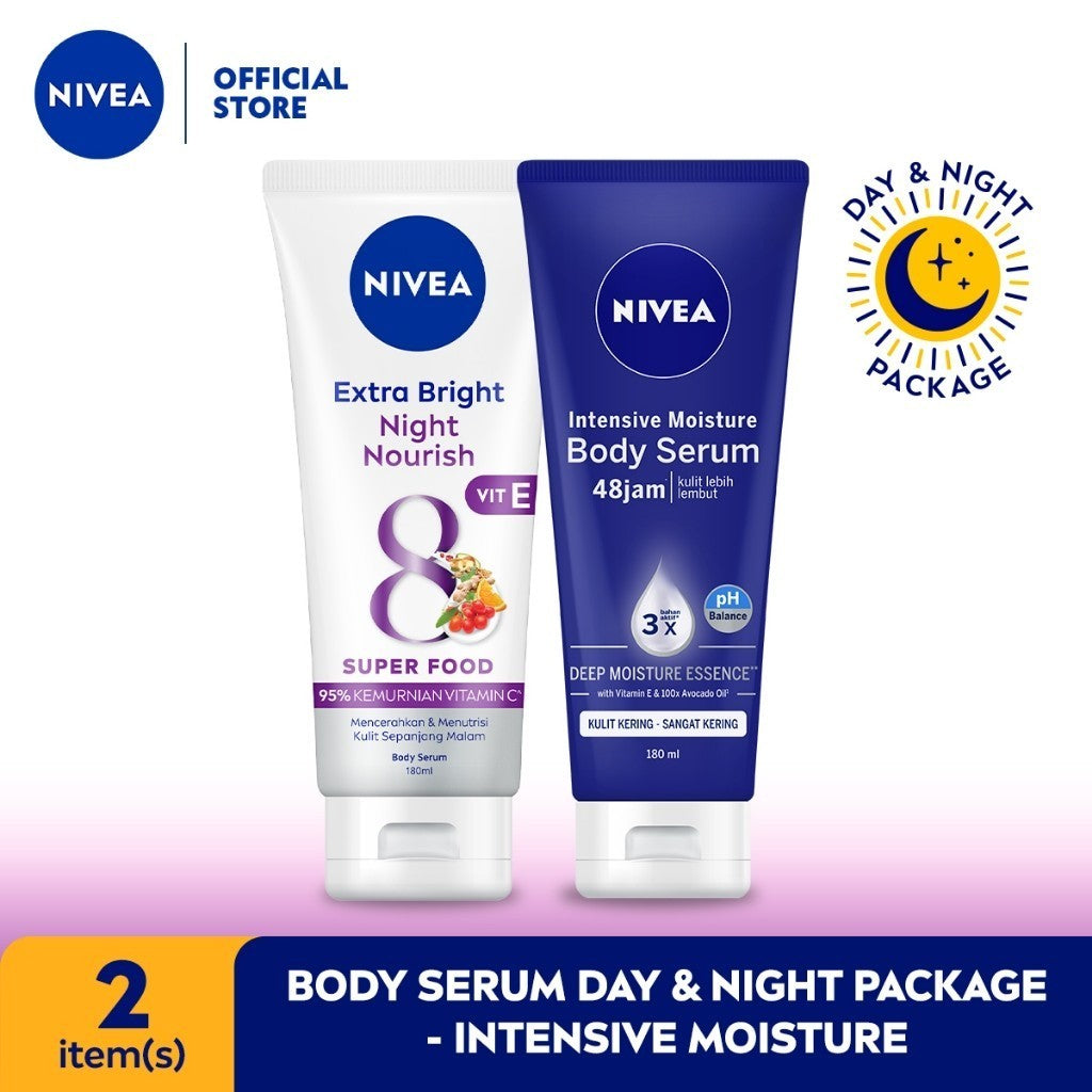 NIVEA Body Serum Extra White Day & Night - Intensive Moisture + Night Nourish