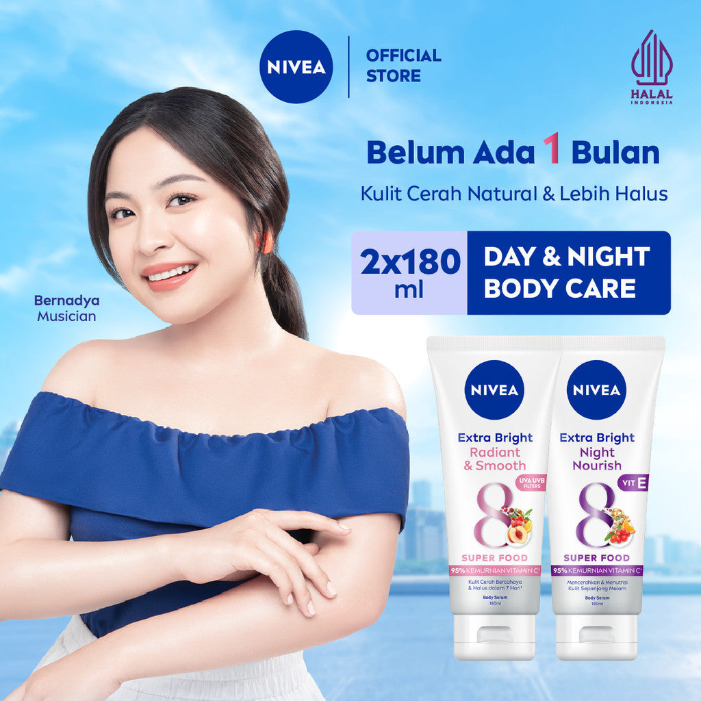 NIVEA Body Serum Extra Bright Day & Night - Radiant Smooth + Night Nourish
