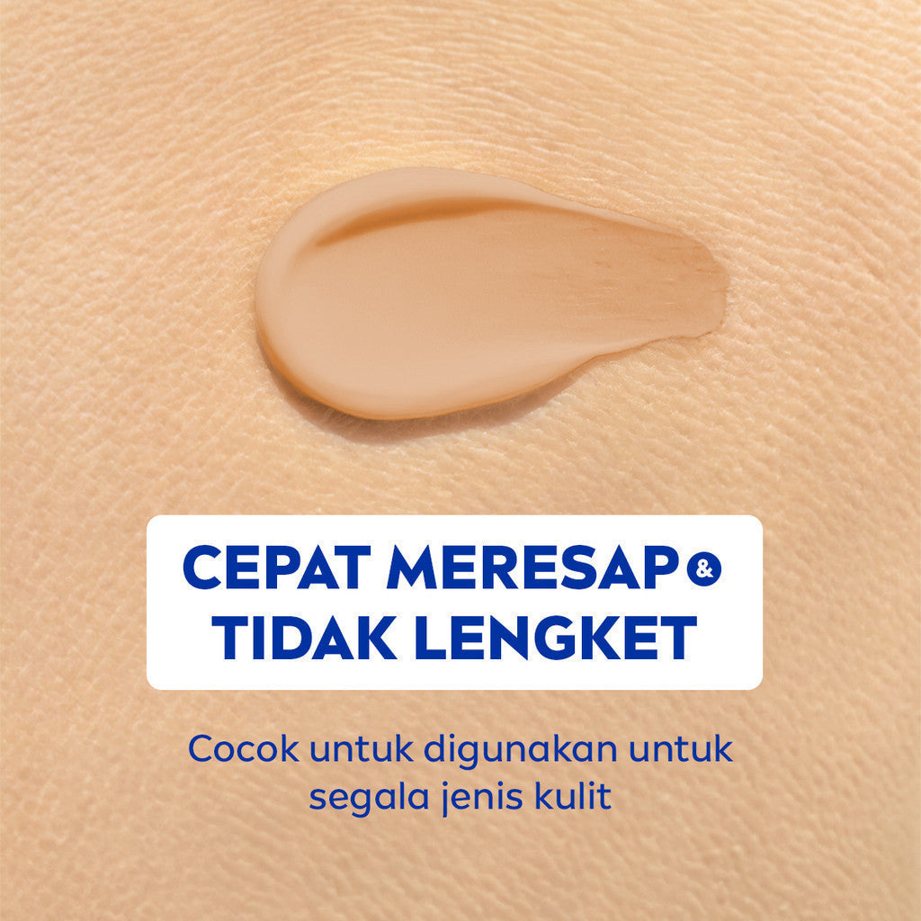 (PAKET HEMAT ISI 3) NIVEA Body Lotion Daily Protection Sun SPF33 100ml - Sunscreen badan lotion sunblock sunblok SPF UV mencerahkan melembabkan 24 jam harian cepat meresap tidak lengket tekstur ringan anti radikal bebas no whitecast - Hydra IQ, Vitamin C