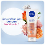 (PAKET HEMAT ISI 2) NIVEA Body Serum Extra Bright Premium Fragrance Velvet Romance 180ml - Hand body serum lotion moisturizer wangi parfum mahal kalem tahan lama mencerahkan kulit kusam badan glowing brightening tone up melembabkan kering - 50x Vitamin C