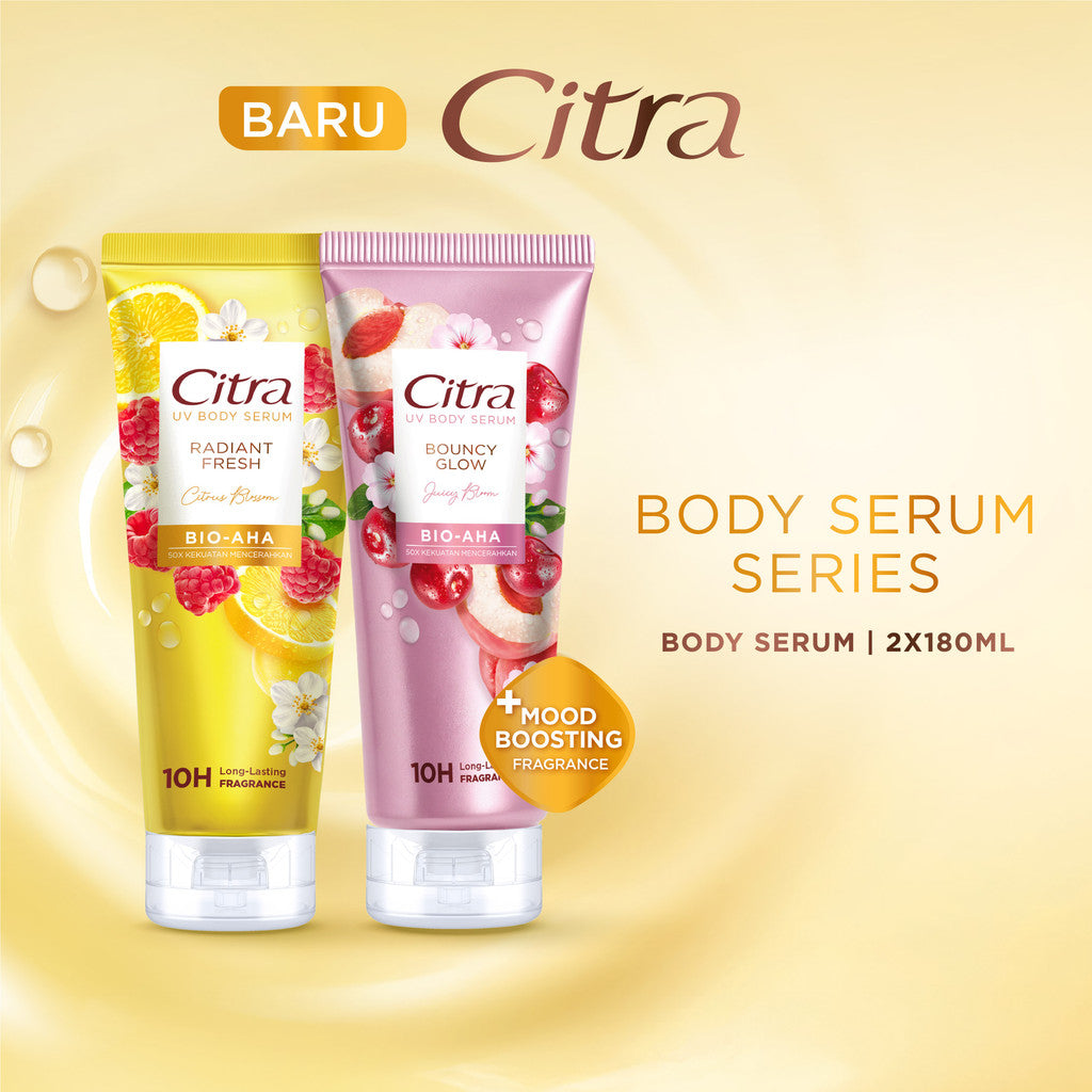 Bundle Citra Body Serum Superfruit BIO-AHA Mencerahkan Kulit Badan | Complete Pack, Brightening Series, Body Serum Series 1 & 2, Ultra Fresh 100ml & 180ml