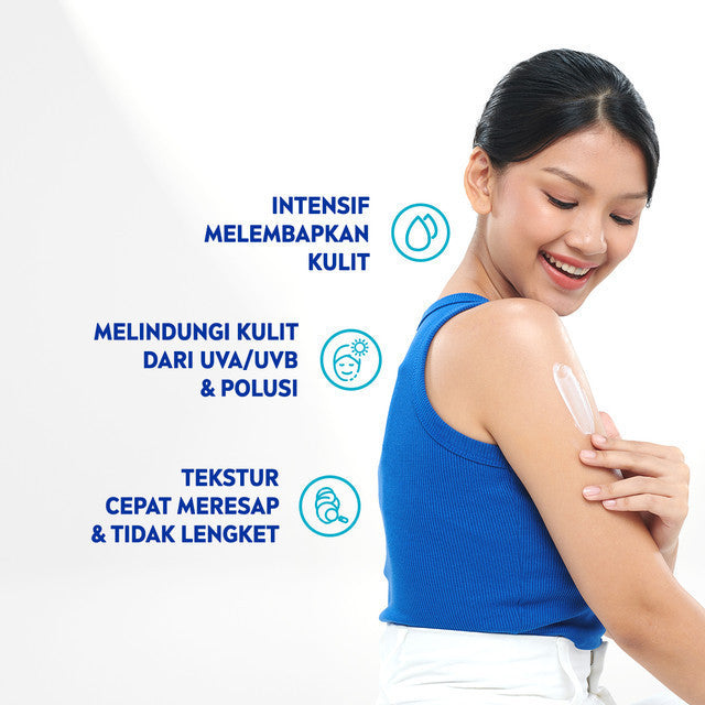 (PAKET HEMAT ISI 2) NIVEA SUN Sunscreen Body Serum Daily Glow Essence Serum SPF50+ PA+++ 180ml - Sunscreen badan sunblock melembapkan lembab SPF UV lightweight tekstur ringan cepat meresap tidak lengket no whitecast blue light polusi - 96% Vitamin E