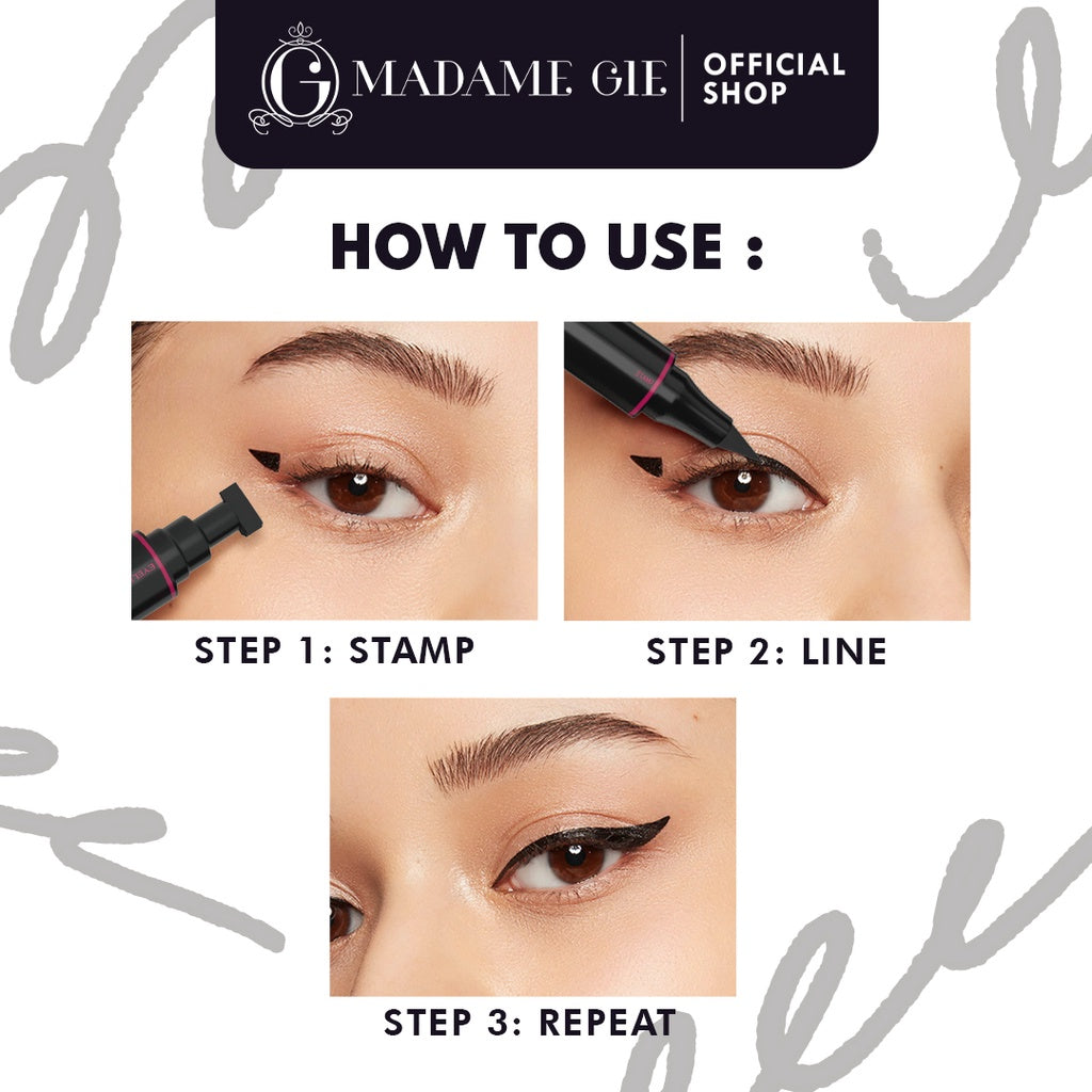 Madame Gie Perfect Liner - Eyeliner Black Two In One