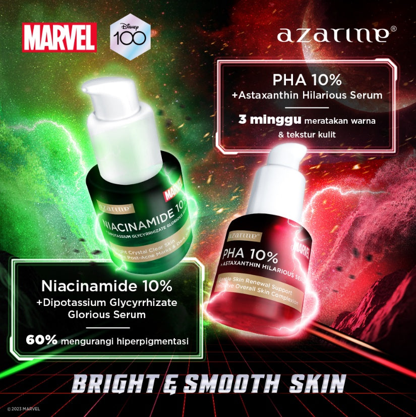 [Azarine x Marvel] Niacinamide 10% + Dipotassium Glycyrrhizate Glorious Serum 20ml
