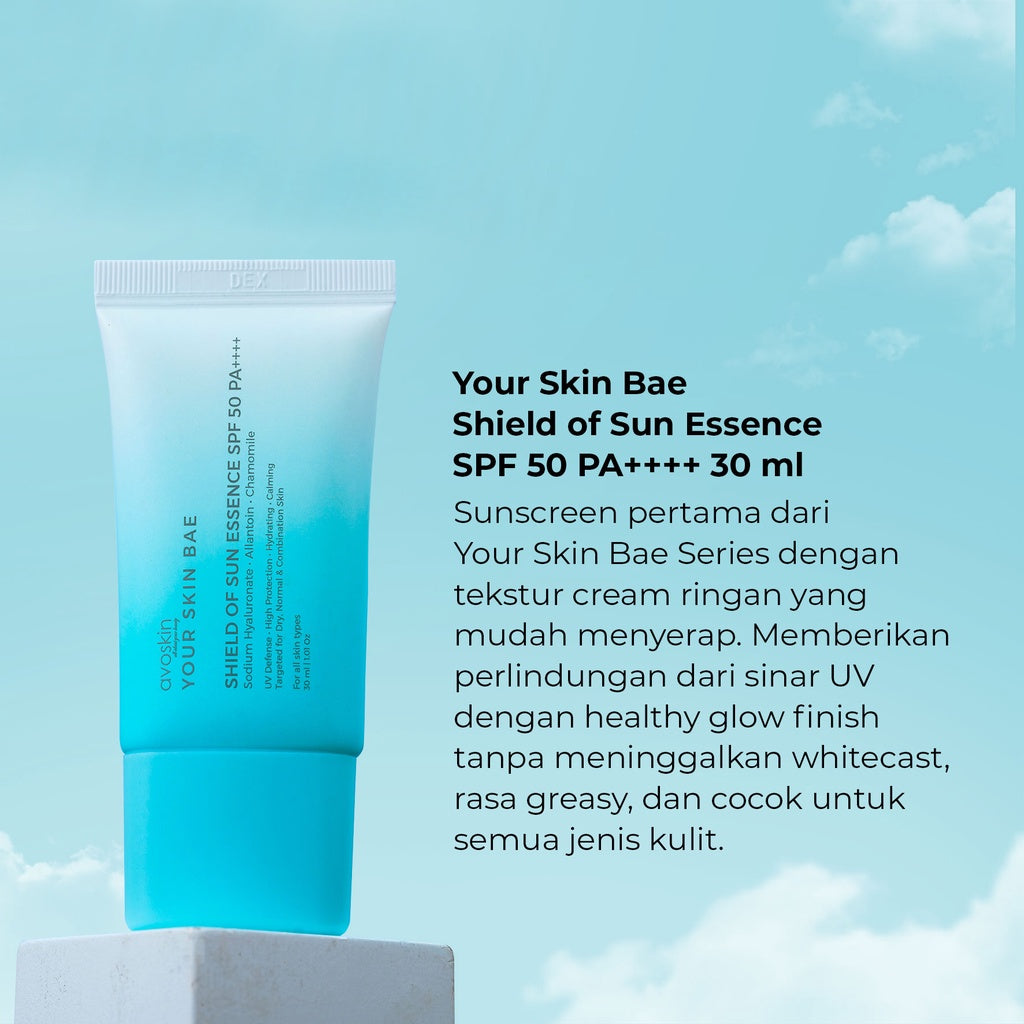 Sunscreen Avoskin Your Skin Bae Shield of Sun SPF 50 PA++++ 30ml