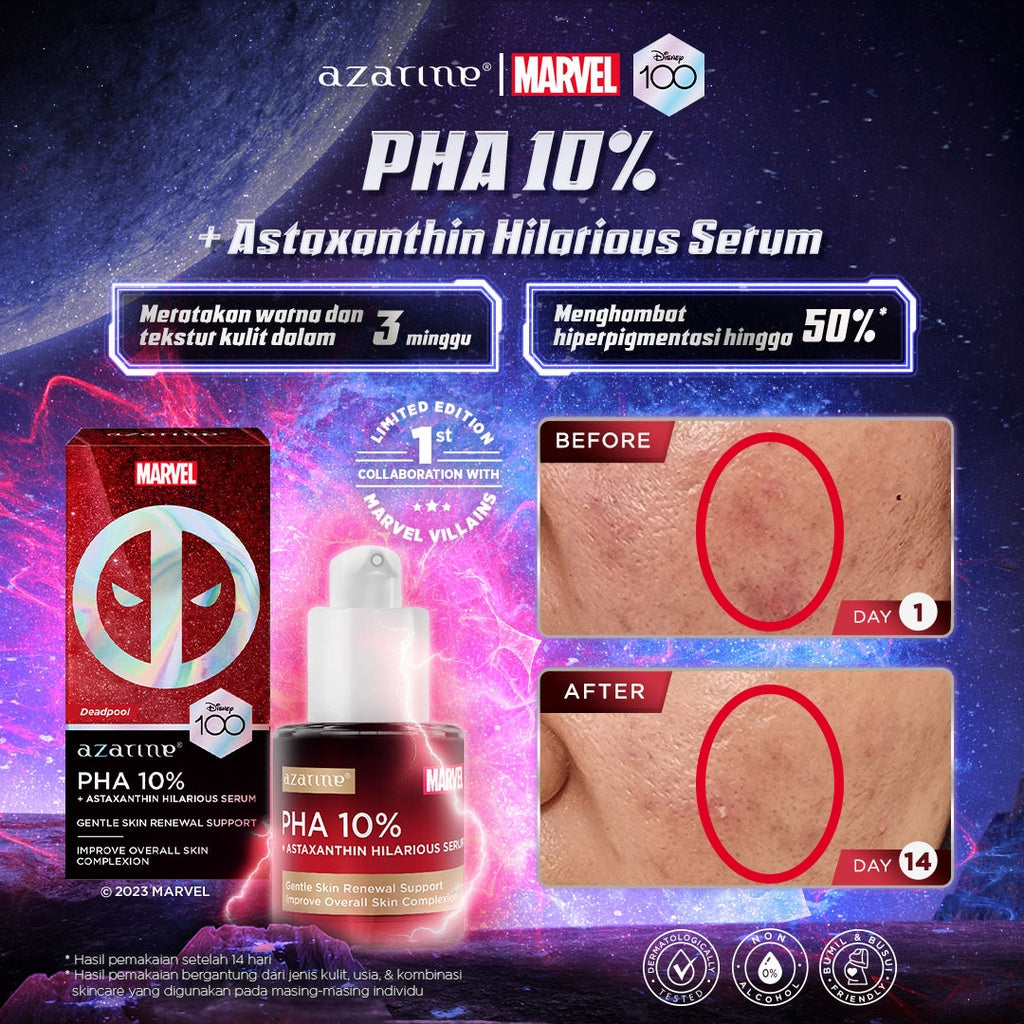 [Azarine x Marvel] PHA 10% + Astaxanthin Hilarious Serum 20ml