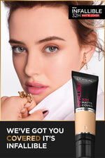 L’Oreal Paris Infallible 32 Hr Matte Cover Liquid Foundation - 30ml (Make Up Loreal Natural Tahan 32 Jam)
