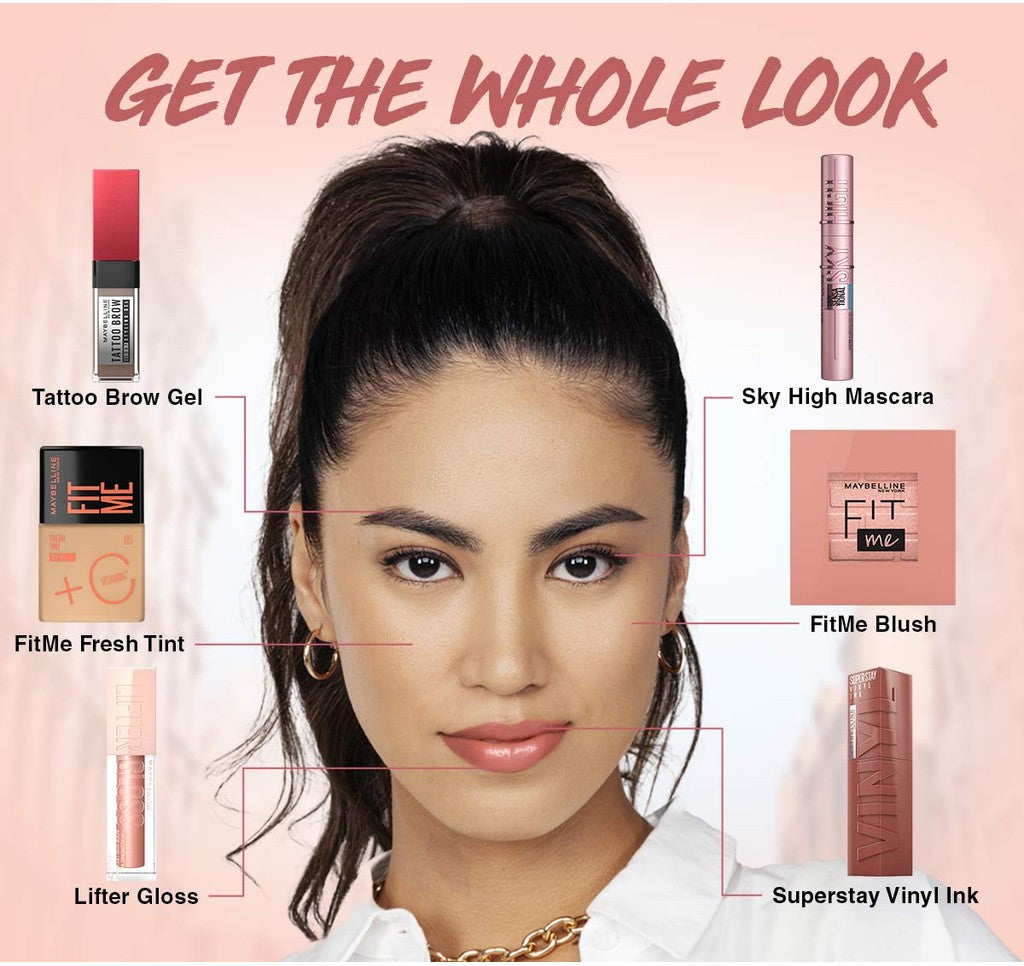 MAYBELLINE OFFICIAL Lifter Gloss Plump Make Up - 5.4ml Lip Gloss Hydrating Hyaluronic Acid