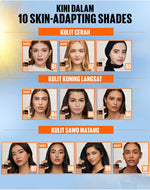 MAYBELLINE OFFICIAL Fit Me Fresh Tint 3 IN 1 30ml Skin Tint Foundation Tinted Sunscreen SPF 50 PA+++ Vitamin C Serum Face Makeup Natural Cushion Foundation Bedak Padat Concealer BB Cream Foundation Waterproof Skin Tint Fondation Sunblock
