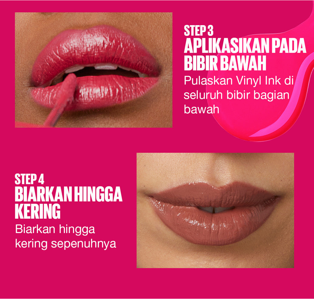 [4 NEW SHADES MILK TEA LIMITED EDITION] MAYBELLINE OFFICIAL Superstay Vinyl Ink 4.2 ml - Shiny Pigmented Liquid Lipstik Lipstick Make Up Lipcream Longlasting Waterproof Tahan Lama 16 Jam Lipstik Lipgloss Lipbalm Liptint