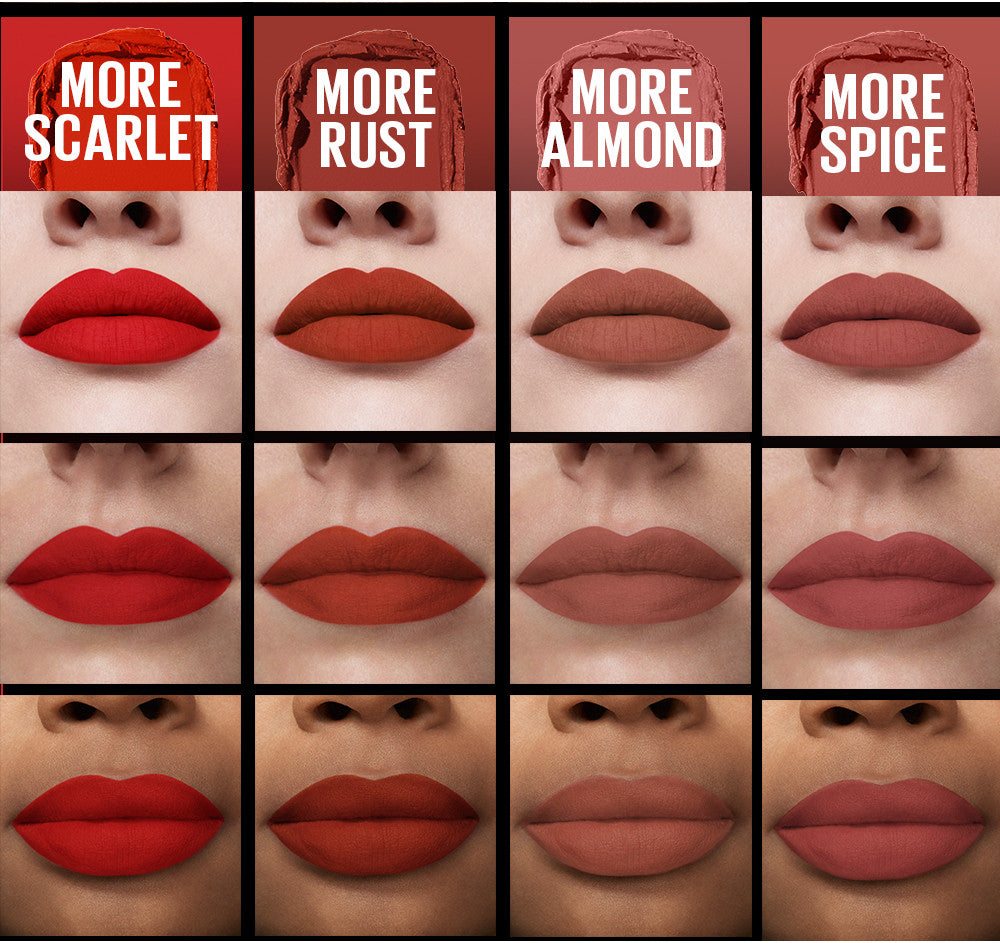 MAYBELLINE OFFICIAL Color Sensational Ultimatte Lipstick Make Up - 1.7gr (Lipstick Dengan Formula Ringan & Nyaman Dengan Hasil Flawlessly Smooth)