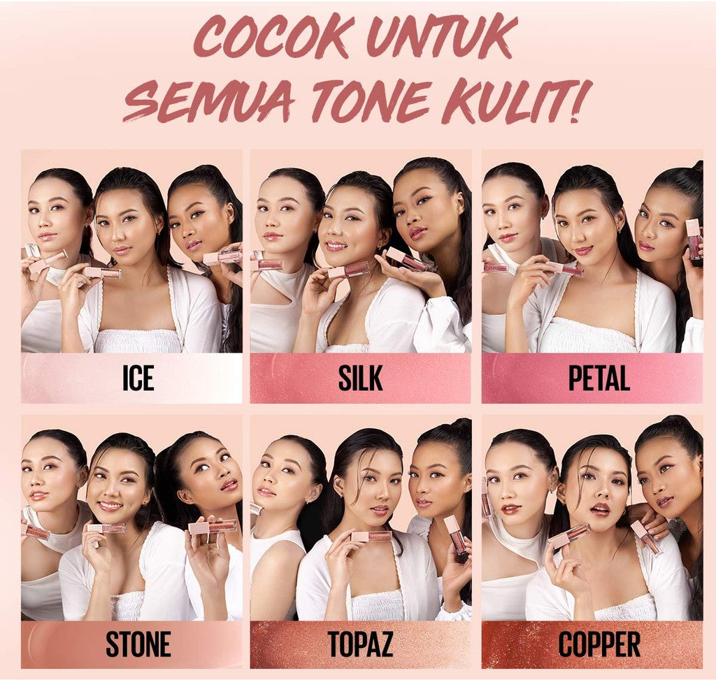 MAYBELLINE OFFICIAL Lifter Gloss Plump Make Up - 5.4ml Lip Gloss Hydrating Hyaluronic Acid